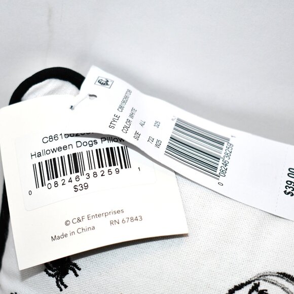 C&F Home Halloween Dog Decorative Throw Pillow #C861562667DB NWT - Picture 2 of 3